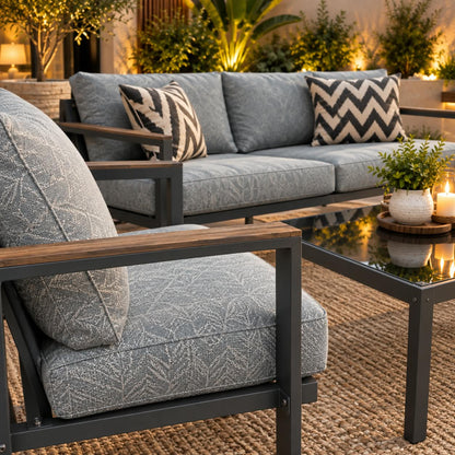 Modern Outdoor Patio Sofa & Chair Set