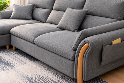 Modern L-Shaped Sectional Sofa
