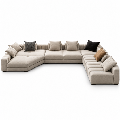 Modern U-Shaped Sectional Sofa