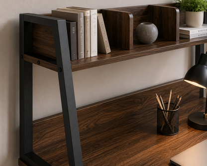 Computer Desk with Hutch