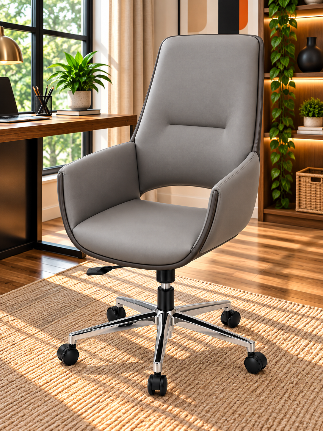 Modern High-Back Padded Work Chair