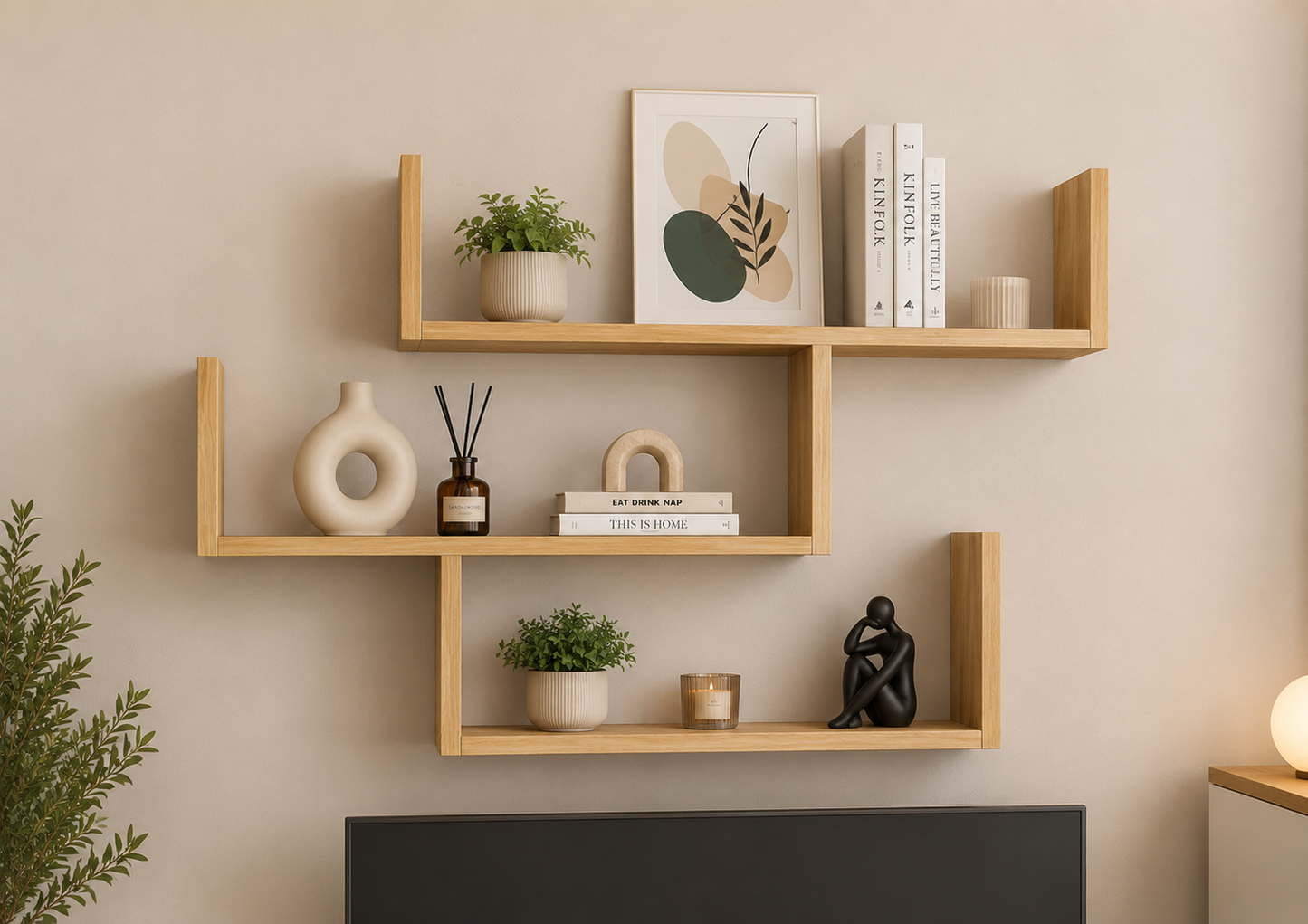 Wooden 6 Tier Bookshelf Storage, Modern Free Standing Cabinets Racks Open Shelves, White 30x30x180cm