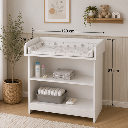 Modern Baby Changing Table with Storage