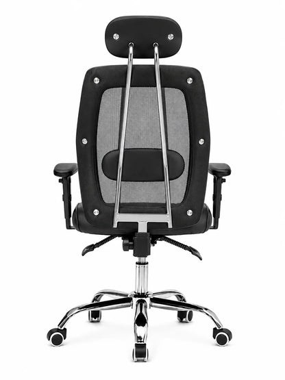 Ergonomic Mesh Office Chair with Adjustable Headrest & Lumbar Support