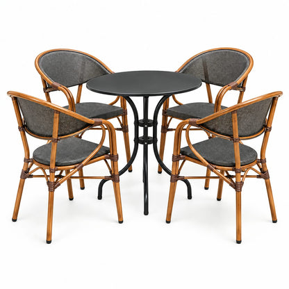 Modern Outdoor 5-Piece Bistro Dining Set