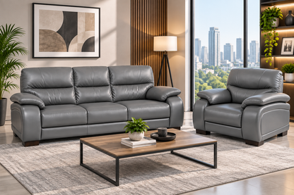 Modern 3-Seater Sofa & Armchair Set