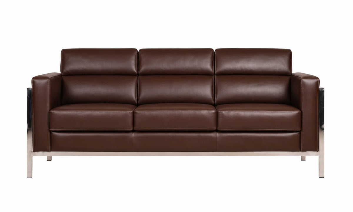 Modern 3-Seater Sofa with Cushioned Backrest
