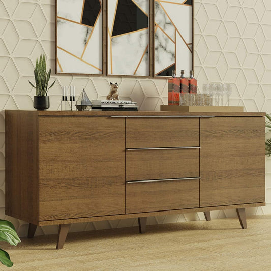 Madesa 3 Drawer & 2 Door Sideboard Buffet with Feet