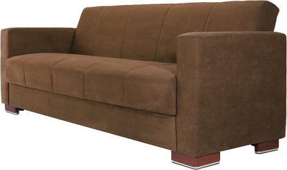 Aldora viola three seater sofa bed-brown