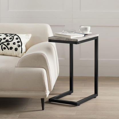 SoBuy (UAE STOCK) FBT44 Coffee Table Bed Sofa Side Table,End Table In living room,Nature wooden, Grey (Grey)