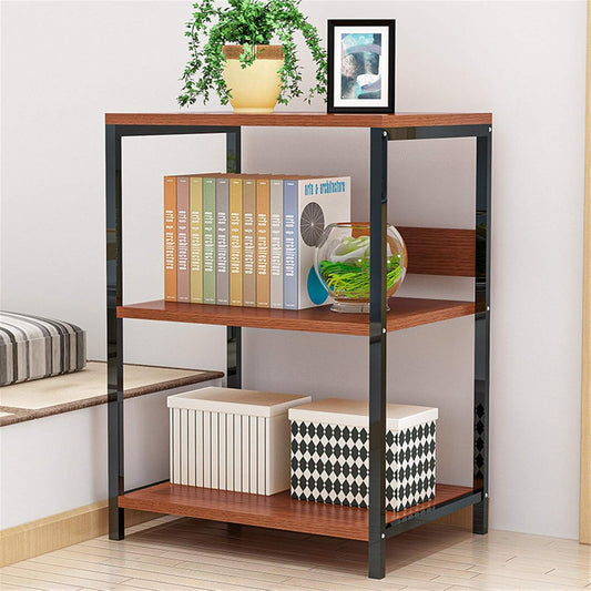 LIUMANG Shelf Unit Kitchen Baker's Rack Storage Cart for Kitchen 3 Tier Microwave Oven Rack Storage Shelf for Kitchen Cabinet Tableware (Color : Black, Size : 60x35x66cm)