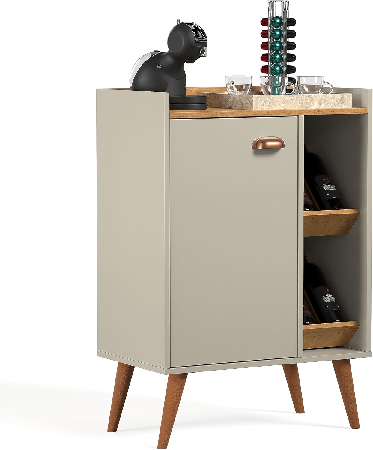 Gaio Marcas e Patentes Buffet Pix counter - Off White/Nature