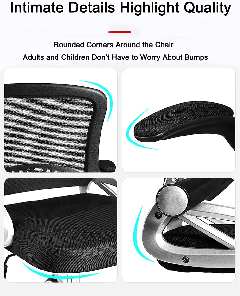 KAYLEENDEER Ergonomic Office Chair, High-Back Reclining Chair, Comfortable Mesh Computer Chair,Cushion Lumbar Support, with Adjustable Swivel Rolling Gaming Chair (Grey)