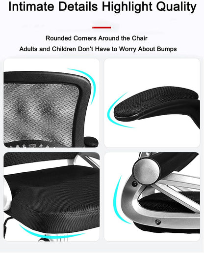 KAYLEENDEER Ergonomic Office Chair, High-Back Reclining Chair, Comfortable Mesh Computer Chair,Cushion Lumbar Support, with Adjustable Swivel Rolling Gaming Chair (Grey)