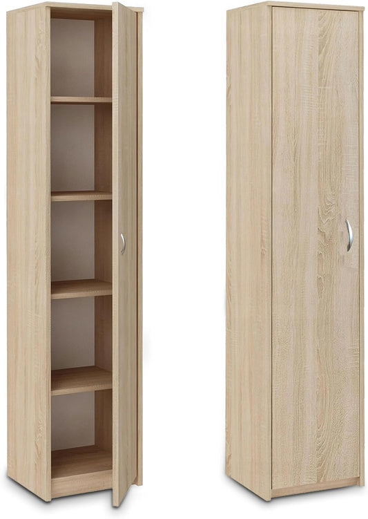 Home Collective BÃ¼cherregal Aktenregal Standregal Raumteiler weiÃŸ mit 5 offenen FÃ¤chern aus MDF Holz | Breite 80 cm