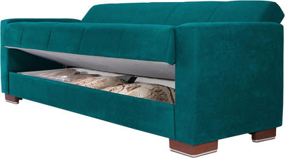 Aldora viola three seater sofa bed-turcoaz