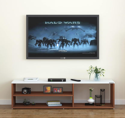 Redwud Skyler Engineered Wood TV Entertainment Unit/TV Stand/Display Storage Cabinet Rack (Walnut White) - Ideal for Upto 52" TVs