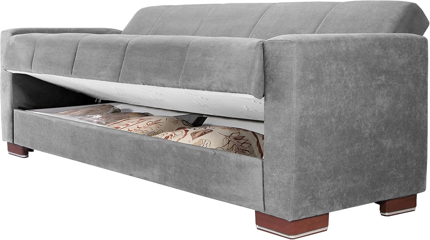 Aldora viola three seater sofa bed-gray