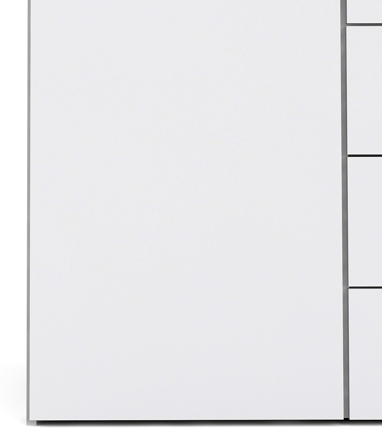 Furniture To Go | Space, Wood, White, Wardrobe with 2 Doors + 3 Drawers