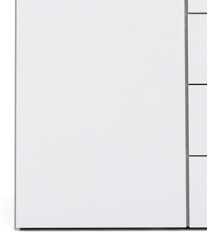 Furniture To Go | Space, Wood, White, Wardrobe with 2 Doors + 3 Drawers