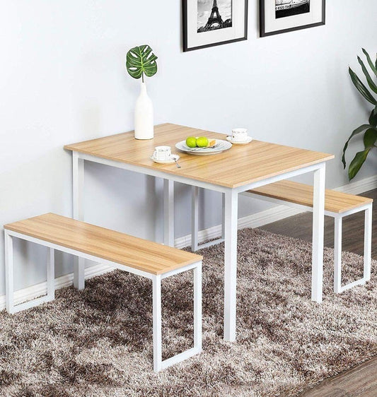 Modern Dining Table With Compact Design And Practical Design For Small Spaces 120 * 70 CM - White