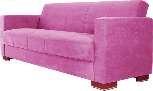 Aldora viola three seater sofa bed-mauve