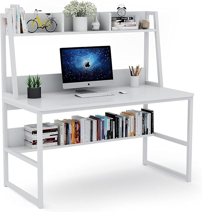Computer Desk with Hutch