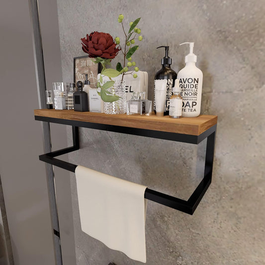 CASAMUDO Wallmount Storage Shelf, Multipurpose Shower Organizer, Bathroom Standup Shower Shelf, Organizer Rack for Bathroom, Livingroom, Entryway (1 Shelf)