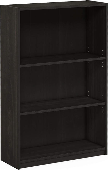 Furinno Luder Shelf Bookcase with 1 Door Storage Cabinet, White