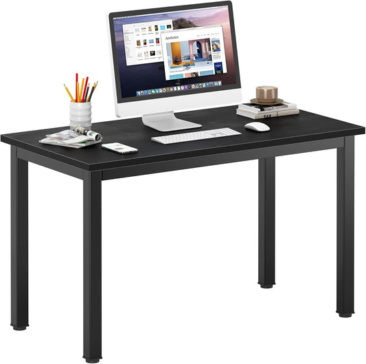 DlandHome 39 inches Small Computer Desk for Home Office Activity Table Writing Table for Small Spaces Study Table Student Laptop Desk White DND-AC3DW-100