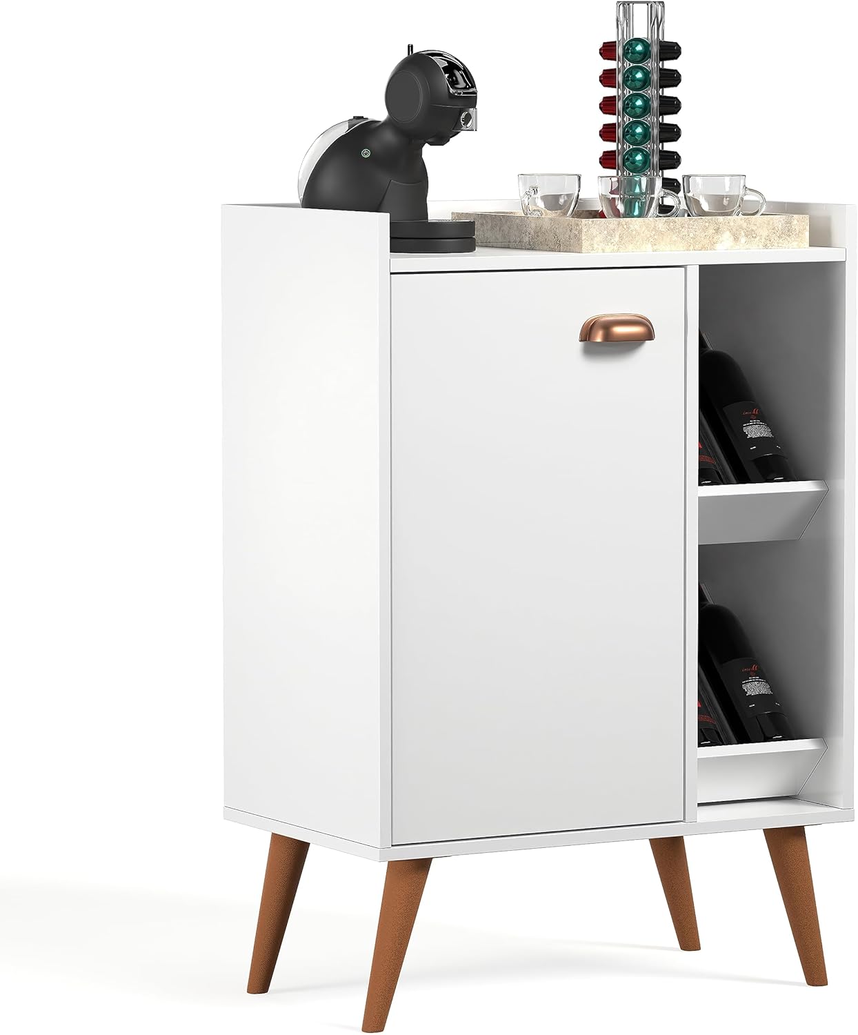 Gaio Marcas e Patentes Cafe Corner Sideboard Buffet Refinement Aurora - White