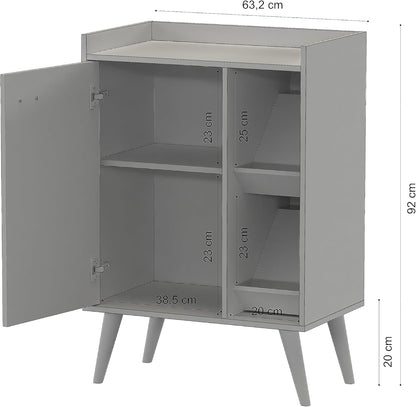 Gaio Marcas e Patentes Cafe Corner Sideboard Buffet Refinement Aurora - White