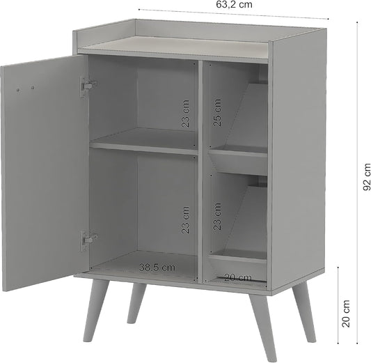 Gaio Marcas e Patentes Cafe Corner Sideboard Buffet Refinement Aurora - White