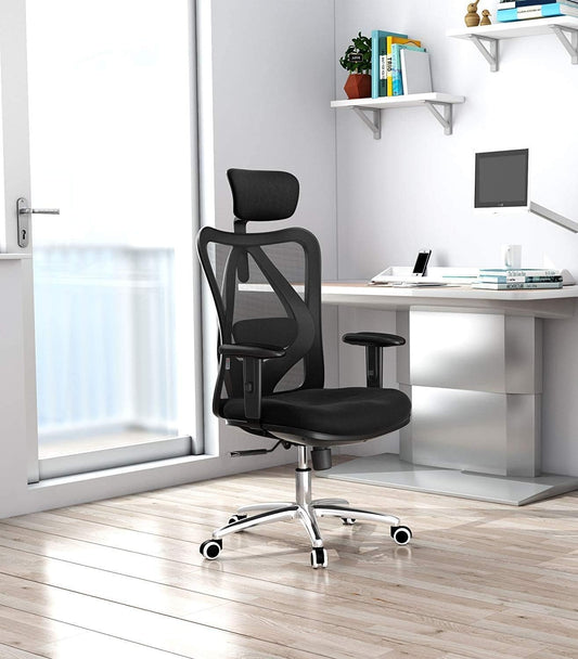 Sihoo Ergonomics Office Chair Computer Chair Desk Chair, AdjUStable Headrests Chair Backrest And Armrest'S Mesh Chair (Black)