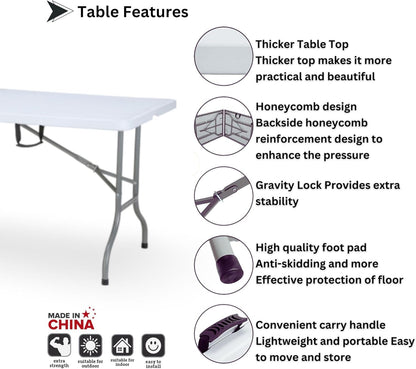 SunBoat Portable Folding Briefcase Table [Outdoor - Indoor] 183cm