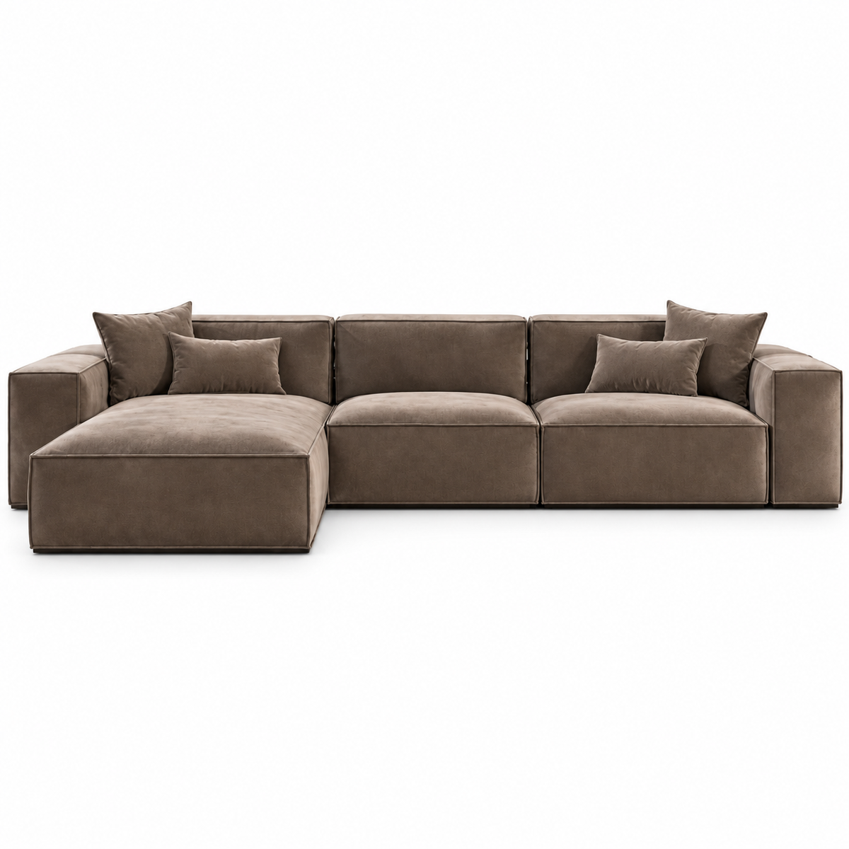 Modern L-Shaped Sectional Sofa with Chaise