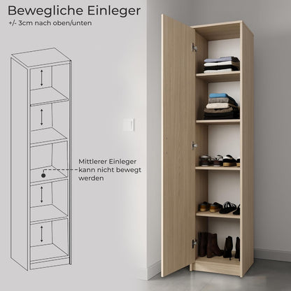 Home Collective BÃ¼cherregal Aktenregal Standregal Raumteiler weiÃŸ mit 5 offenen FÃ¤chern aus MDF Holz | Breite 80 cm