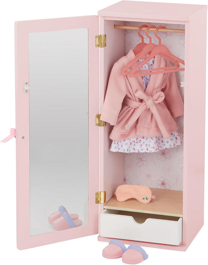 Our Generation Wooden Wardrobe with Accessories
