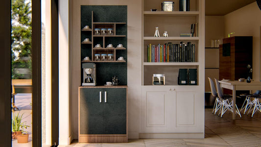Home gallery coffee corner 200x40x70 brown*black
