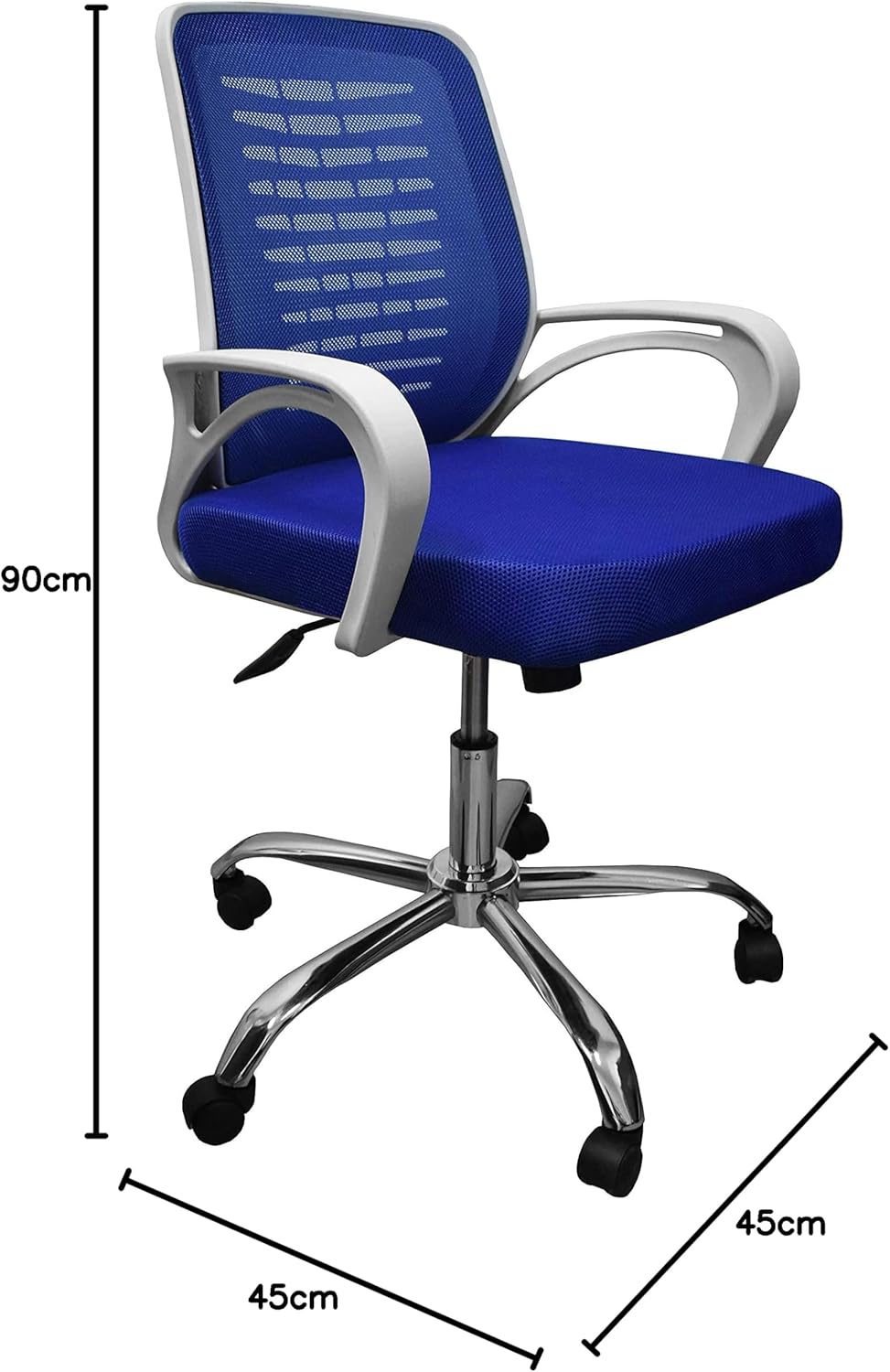 Medical Office Chair - Blue Mesh