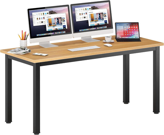DlandHome 39 inches Small Computer Desk for Home Office Activity Table Writing Table for Small Spaces Study Table Student Laptop Desk White DND-AC3DW-100