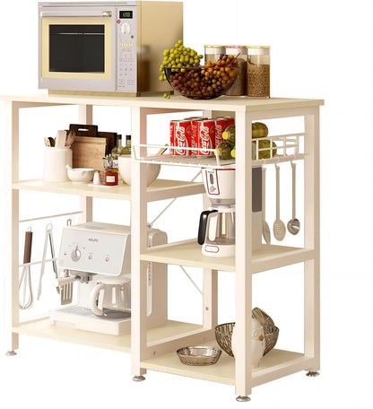 soges 3-Tier Kitchen Baker's Rack Utility Microwave Oven Stand Storage Cart Workstation Shelf, W5s-B