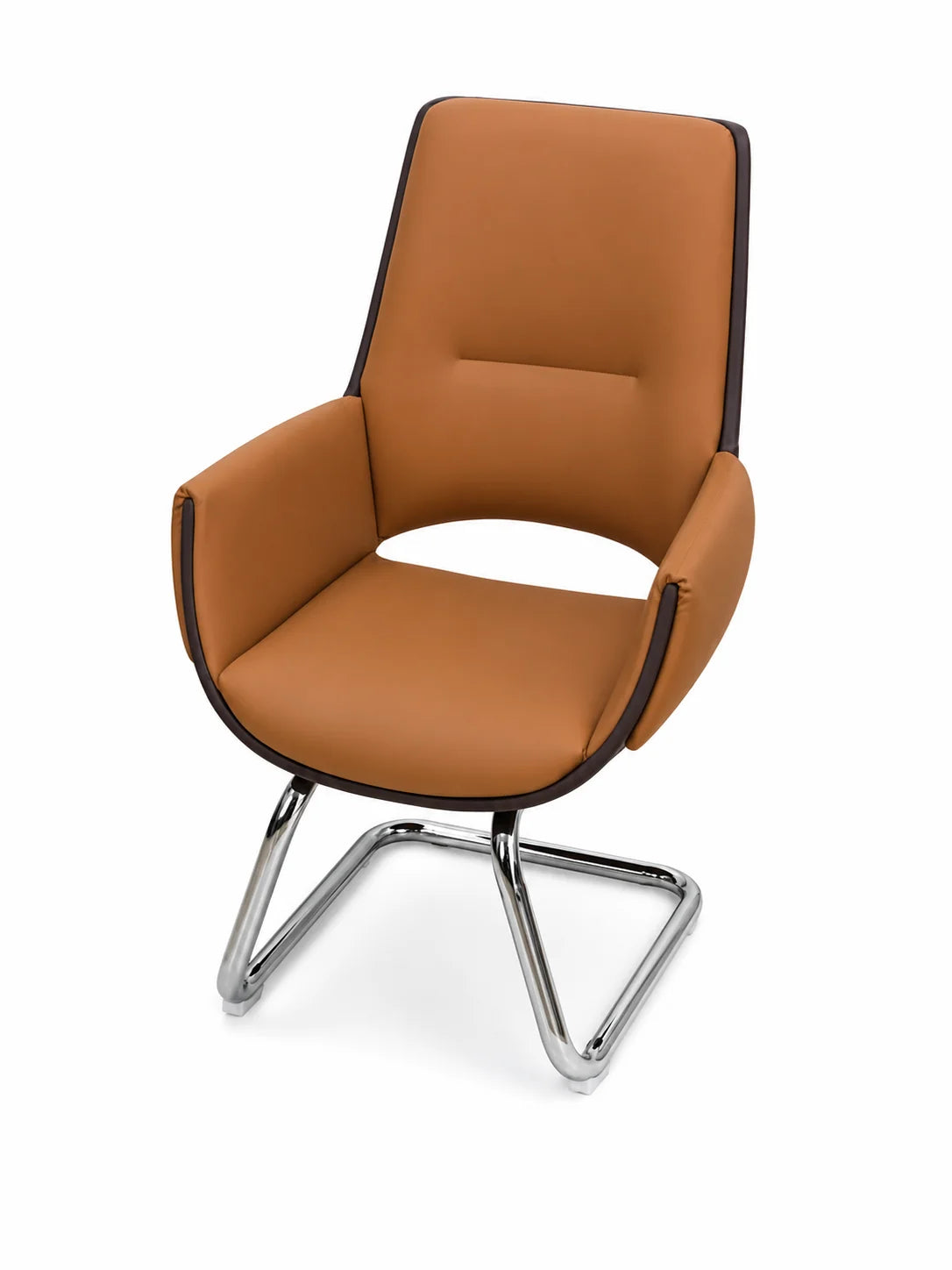 Modern High-Back Padded Visitor Chair