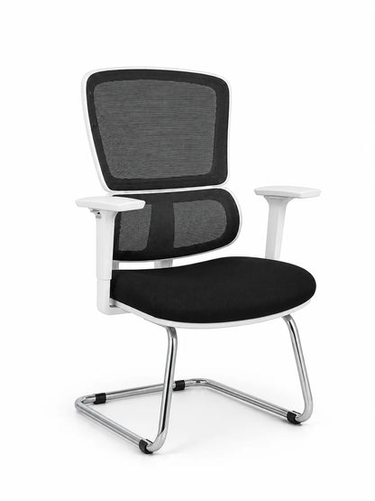 Modern Mesh Conference Chair with Adjustable Armrests