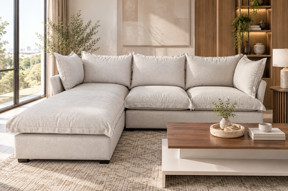Modern L-Shaped Sectional Sofa with Chaise