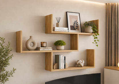 Wooden 6 Tier Bookshelf Storage, Modern Free Standing Cabinets Racks Open Shelves, White 30x30x180cm