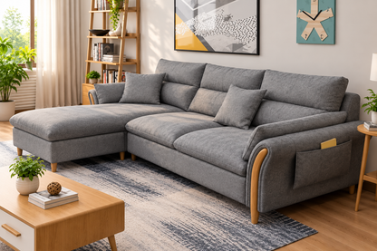 Modern L-Shaped Sectional Sofa