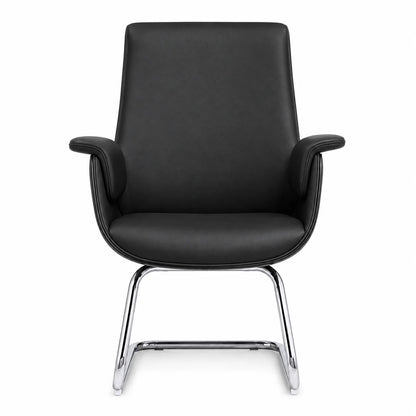 Modern High-Back Conference Chair with Padded Armrests