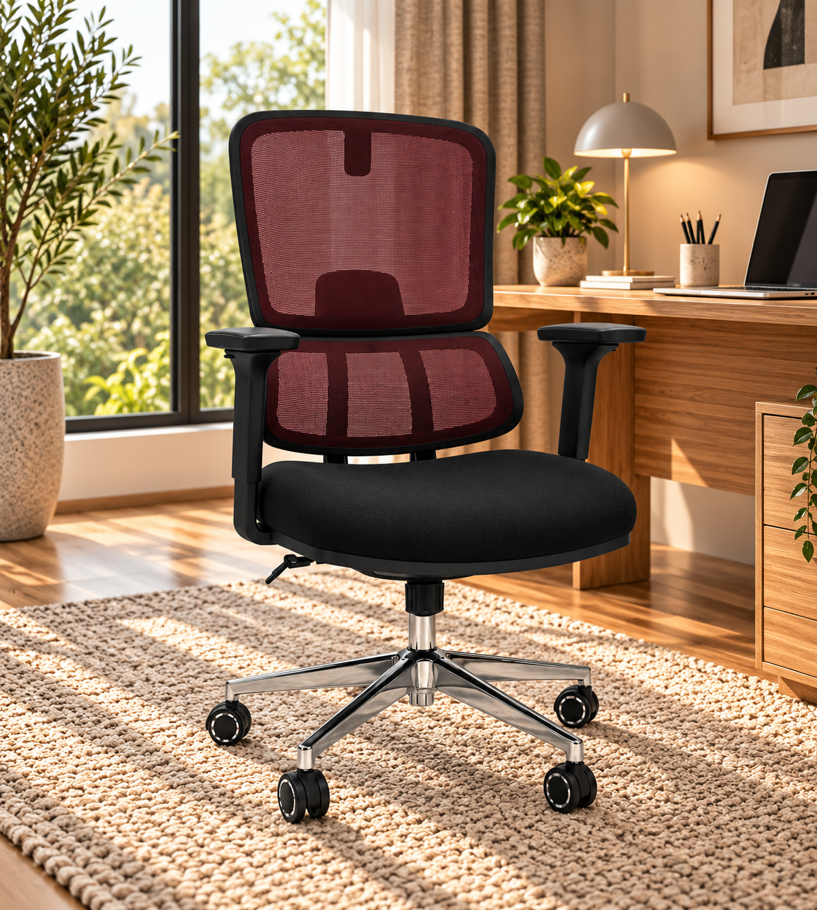 Modern Ergonomic Mesh Office Chair with Adjustable Armrests