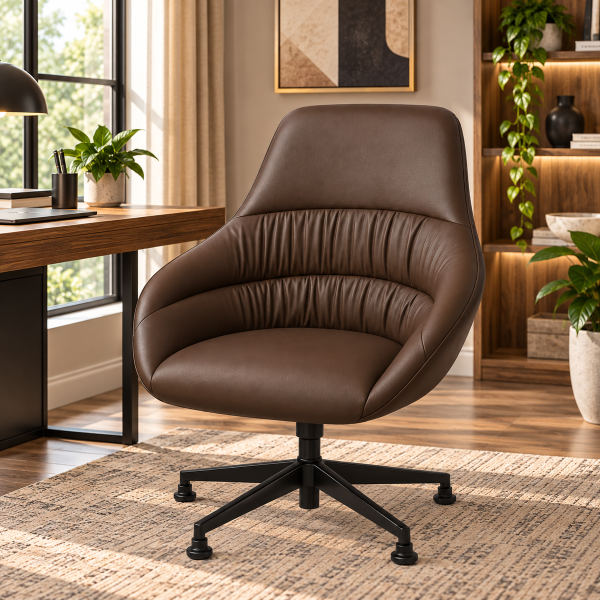 Modern Tufted Swivel Lounge Chair